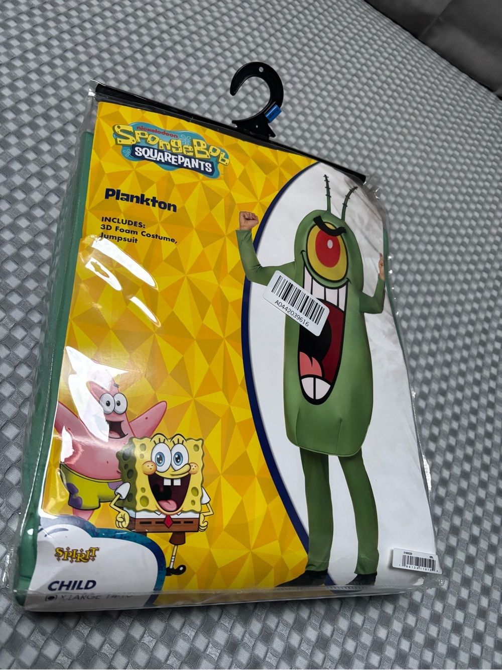 SpongeBob SquarePants Plankton 3D Foam Costume Jumpsuit Child X-Large